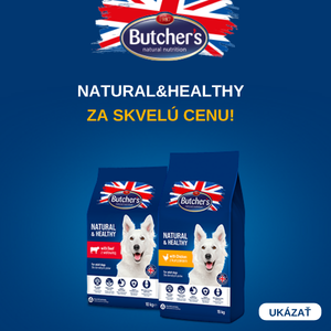 BUTCHER'S akcia -15% na granule pre psov Natural&Healthy