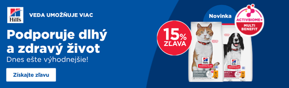 Akcia HILL'S -15% na vybrané krmivo pre psov a mačky