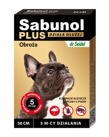 DR SEIDEL Sabunol Plus obojok proti blchám a kliešťom pre psa 50 cm