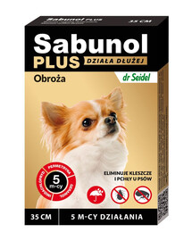 DR SEIDEL Sabunol Plus obojok proti blchám a kliešťom pre psov 35 cm