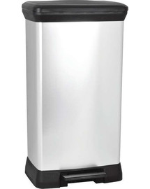 CURVER Odpadkový kôš Curver Decobin pedal strieborný 50 l