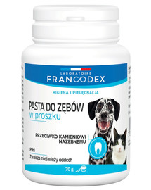 FRANCODEX Zubná pasta v prášku pre psy a mačky 70 g
