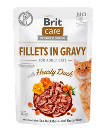 BRIT Care Cat Fillets in gravy Kačica 85 g