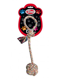PET NOVA DOG LIFE STYLE Guľa na lane, bavlna 5 x 27 cm Superdental