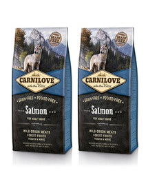 CARNILOVE Granule s  lososom pre dospelých psov 24 kg (2 x 12 kg)