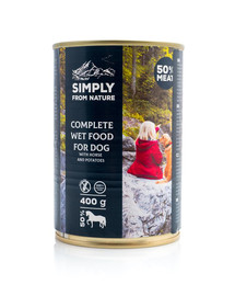 SIMPLY FROM NATURE konzerva pre psov Konské mäso so zemiakmi 6x400g