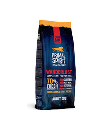 PRIMAL SPIRIT Wanderlust s kuracím a ryžou 12 kg