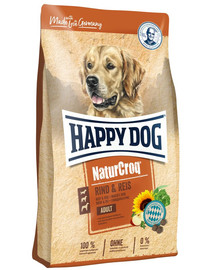 HAPPY DOG NaturCroq Rind & Reis 15 kg hovädzie a ryžové suché krmivo pre psov