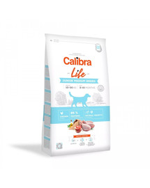 CALIBRA Dog Life Junior Medium Breed Chicken 12 kg