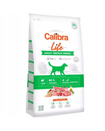 CALIBRA Dog Life Adult Medium Breed Lamb 12 kg