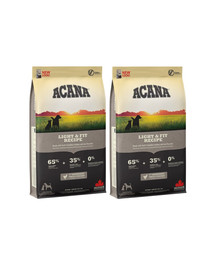 ACANA Light & Fit Dog 4 kg (2 x 2 kg)