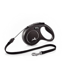 FLEXI Vodítko automatické New Classic M Linka 5 m čierna