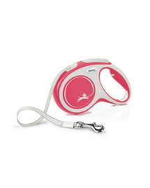 FLEXI New Comfort Vodítko M Tape 5 m pásik červené