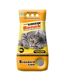 BENEK Super Standard bentonitové stelivo natural 2 x 10 L (20L)