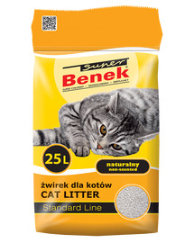 BENEK Super Standard bentonitové stelivo natural  25 l x 2 (50 l)
