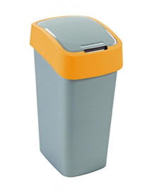 CURVER odpadkový kôš, FLIP BIN, strieborný/žltý, 45l