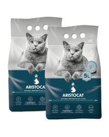 ARISTOCAT Bentonite Plus Prírodné bentonitové stelivo pre mačky 10 l (2 x 5 l)