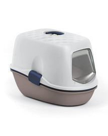 ZOLUX FURBA Toaleta pre mačky so sitkom 39x59x43 cm, farba námornícka modrá