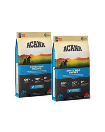 ACANA Heritage Adult Dog 22.8 kg (2 x 11.4 kg)