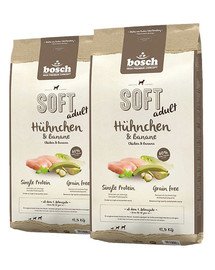 BOSCH Soft kuracie mäso a banán BOSCH 25 kg (2 x 12,5 kg)