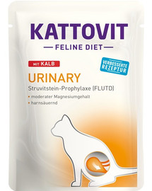 KATTOVIT Feline Diet Urinary s teľacím 85 g
