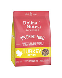 DOLINA NOTECI Superfood Sušené krmivo pre psov s morčacím mäsom 1 kg