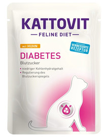 KATTOVIT Feline Diet Diabetes Chicken 85 g