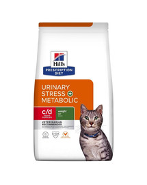 HILL'S Prescription Diet Feline c/d Urinary Stress + Metabolic 8 kg