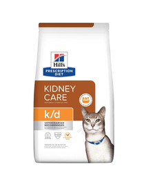 Hill's PRESCRIPTION DIET k/d Kidney Care Suché krmivo pre mačky s kuracím mäsom 3 kg