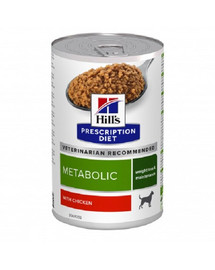HILL'S Prescription Diet Canine Metabolic - Konzerva pre psov s nadváhou 370 g
