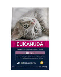 EUKANUBA Cat Kitten All Breeds Healthy Start Chicken & Liver 10 kg
