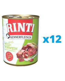 RINTI Kennerfleisch Wild boar  12 x 800 g