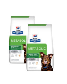 HILL'S Prescription Diet Canine Metabolic - Krmivo pre psov s nadváhou 24 kg (2x12 kg)