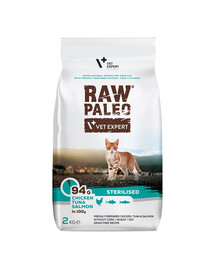 VETEXPERT Raw Paleo Sterilised Chicken&Tuna&Salmon  2 kg