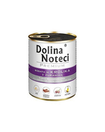 DOLINA NOTECI Premium bohaté na králika s brusinkou 800g