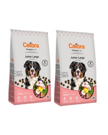 CALIBRA Dog Premium Line Junior Large 24 kg (2 x 12 kg)