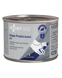 TROVET Unique Protein Rabbit UPR pre psov a mačky 6x200 g