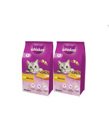 WHISKAS granule s kuracím mäsom 2x14kg