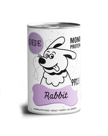 PAKA ZWIERZAKA PEPE Rabbit 400g