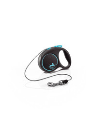 FLEXI Vodítko Black Design XS lanko 3 m modré