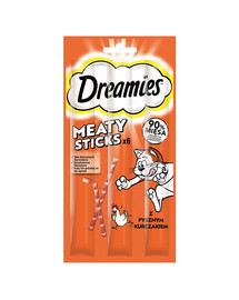 DREAMIES doplnkové krmivo pre dospelé mačky s lahodným kuracím mäsom 30 g