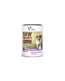 VETEXPERT Raw Paleo Duck Puppy Can 400g