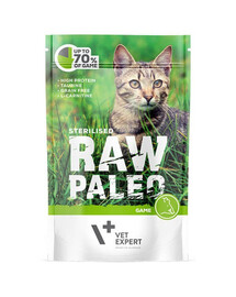 VETEXPERT RAW PALEO Sterilised Game 100g
