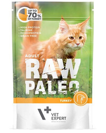 VETEXPERT RAW PALEO Adult turkey 100g