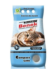 BENEK Super compact bentonitové stelivo Natural 5 L