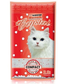 BENEK Super crystal Compact hviezdny prach silikónové stelivo pre mačky 7,6 l x 2 (15,2 l)