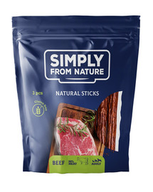 SIMPLY FROM NATURE Nature Sticks with beef Prírodné hovädzie tyčinky 3 ks.