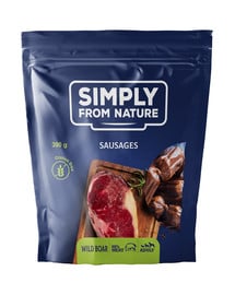 SIMPLY FROM NATURE Prírodné klobásky s diviačím mäsom 300 g