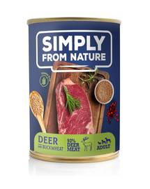 SIMPLY FROM NATURE Jelenie mäso s pohánkou 400 g