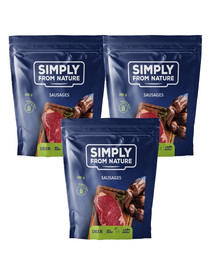 SIMPLY FROM NATURE Klobásky s jelením mäsom 3x300 g